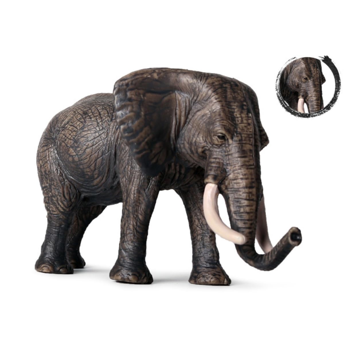 Juguete Modelo de Elefante Figura de Animal Simulada Adorno de Modelo Animal Juguete Infantil para Jugar el Hogar o Parque Infantil