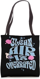 Funny Clean Air Pollution Tee Ozone Level Smog Warning Tote Bag