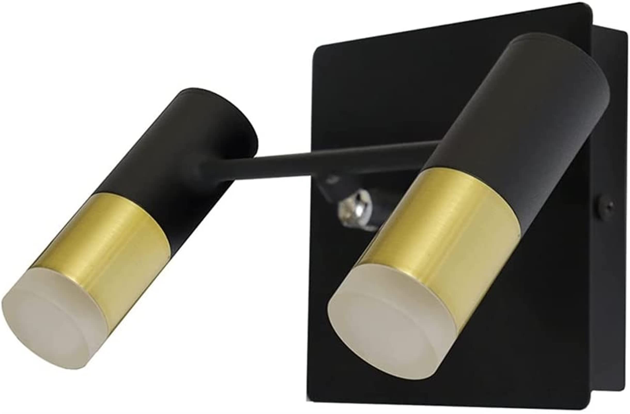 Lámpara de lectura ajustable de doble cabezal y luz LED para pared de pasillo 8