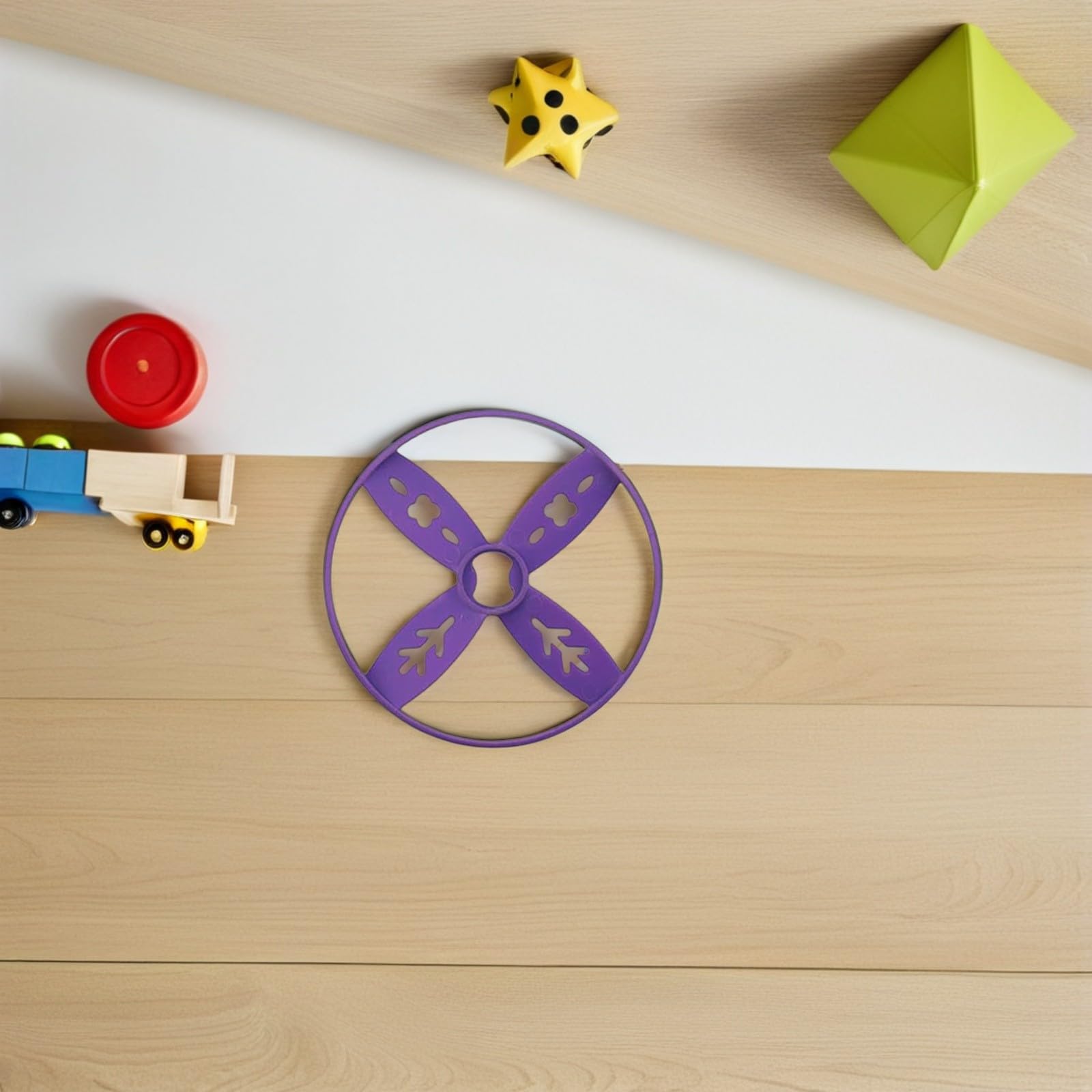 MERRYHAPY Juego de 40 Discos Voladores de Juguete, Compatibles con Juguetes de Mano y Pie, Colores Variados, Materiales Resistentes para Juegos al Aire Libre, Reuniones Familiares