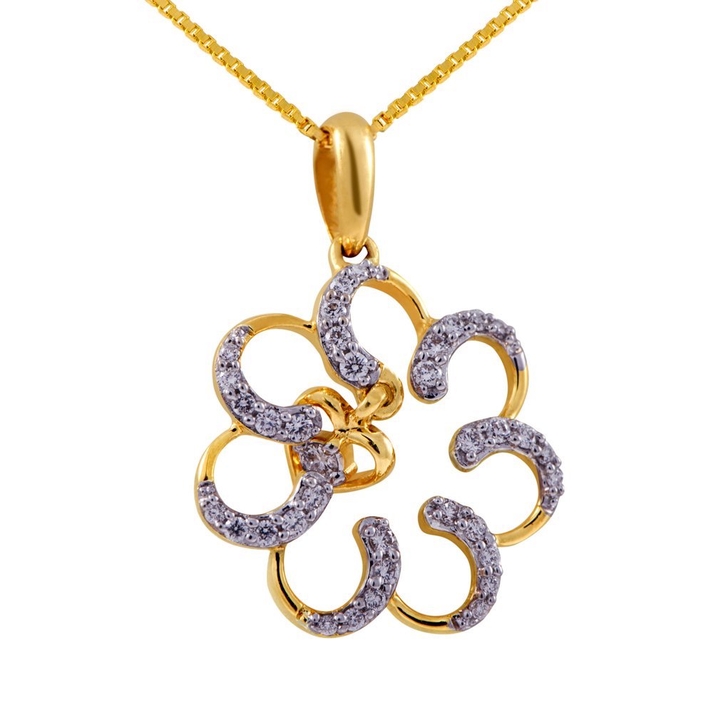 joyalukkas Pride Diamond Collection 18K Yellow Gold and Diamond Pendant-picture-20