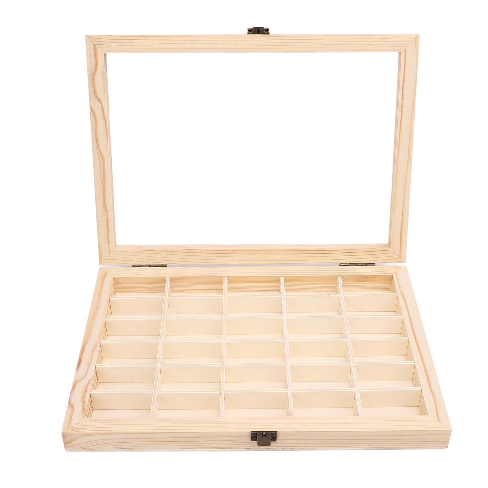 Vikye Film Cassette Display Case, 30 Slots Solid Wood Film Cassette for 135 Film Storage and Home Organization