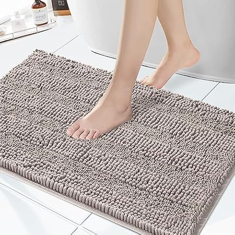Granbest Super Absorbent Chenille Bath Mat Cover
