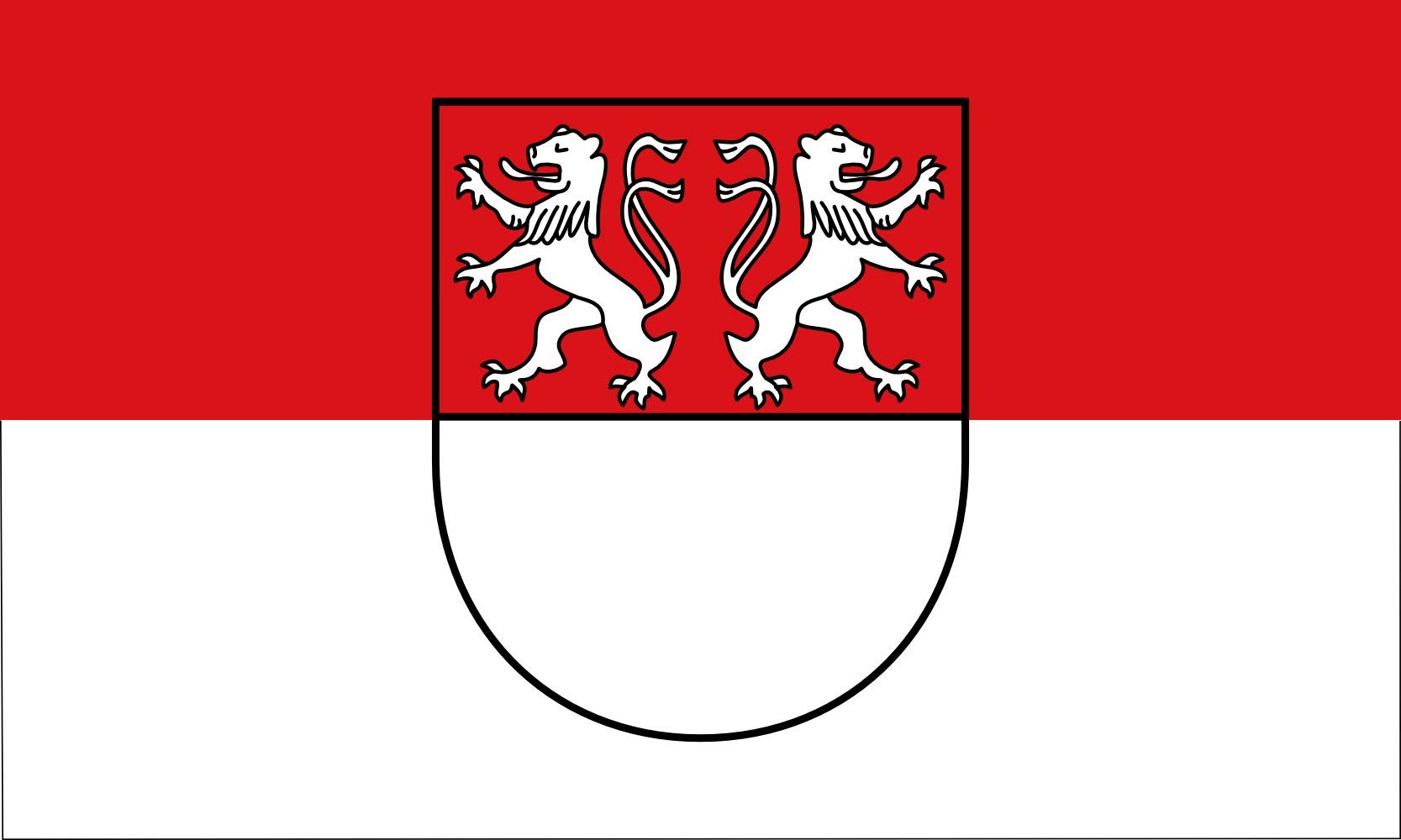 Drapeau Witten XL haute résistance en tissu paysage premium