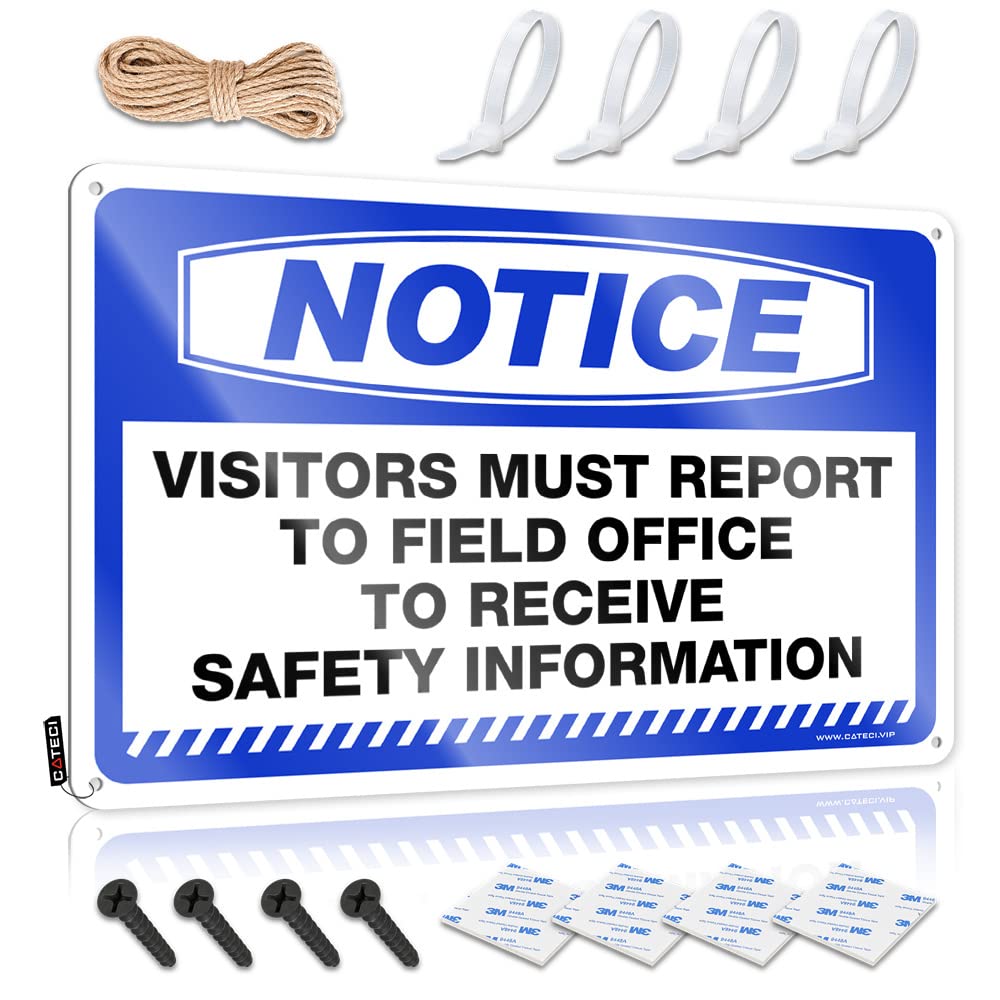 Bar Rules Tin Metal Sign Notice Visitors Report To Field Office Tin Sign Beer Signs Metal Vintage Tin Sign Decor(30X40CM)