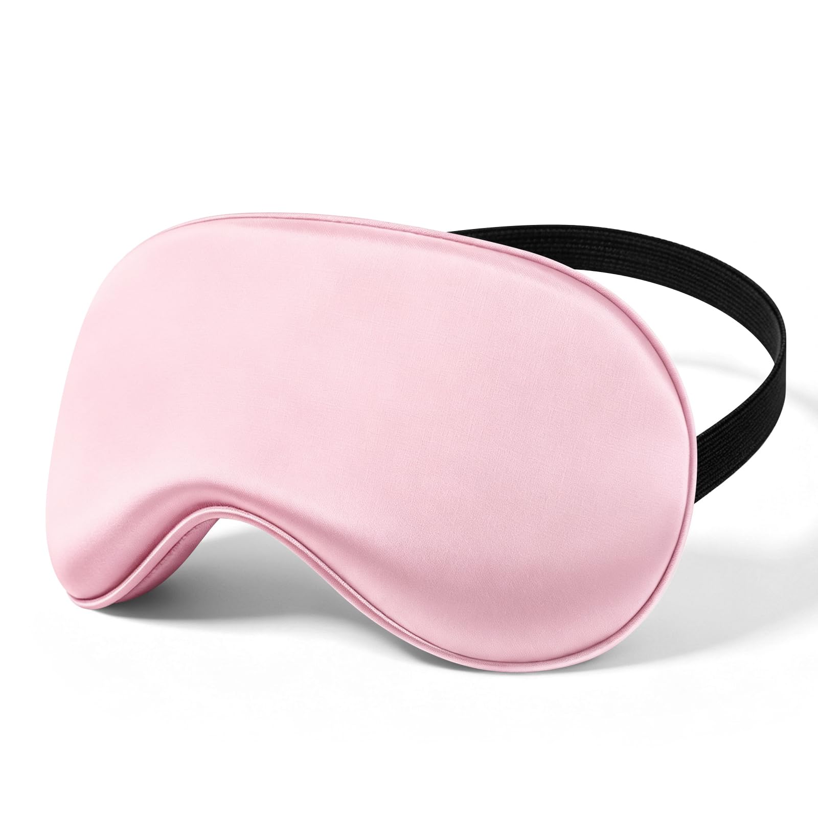 Sleep Mask Satin Eye Mask, Silk Eyeshade Blackout Blindfold Soft Eye Cover for Sleeping, Travel, Nap, Office – Adjustable Comfortable Eye Mask (1 Pack)-image-8