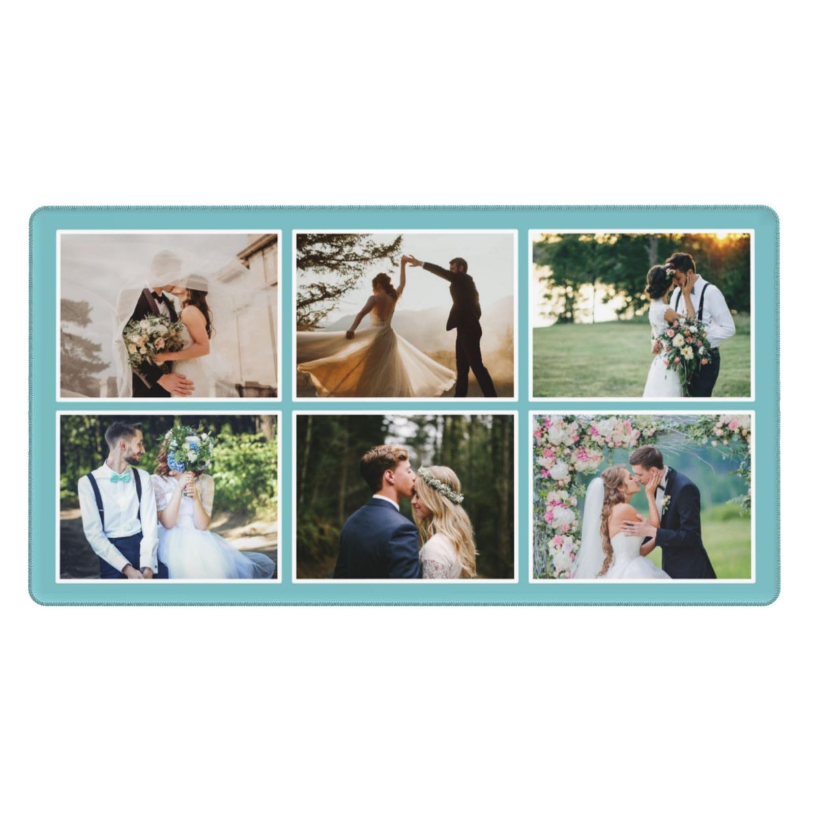 Custom Large Mouse Pad, Personalized Mouse Pads with Photo Picture Logo, Customized Non-Slip Mousepad for Home Office Computer Desk 16X29.5in