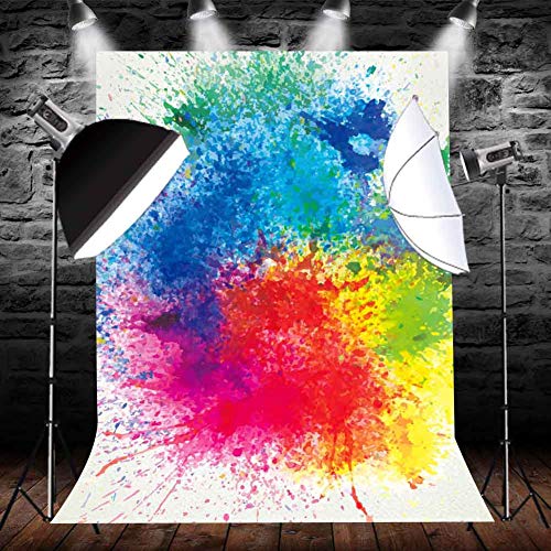 Fondo Fotográfico Abstracto Paint Splatter 5x7ft miniatura 3