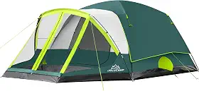 Tendas familiares grandes à prova d'água para 6/8 pessoas para acampamento, barraca de acampamento com tela de varanda, relaxamento sem insetos e fácil configuração, inclui bolsa de