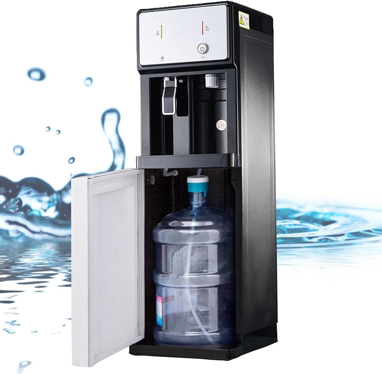 ITOSUI Freestanding Mains Fed Unit Floor Standing Water Cooler Cold Warm Dual Function Water Dispenser For Home Office Commercial Water Tea Coffee Drinking fountain,001,105cmx31cm