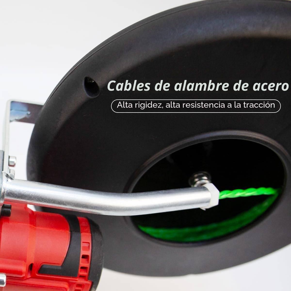 Extractor de Cables, Extractor de Cables Automático | Máquina Roscadora de Pared Eléctrica, para Electricistas, Extractor de Cables de Fontanero, Línea de 20 M Cable (Sin Batería)