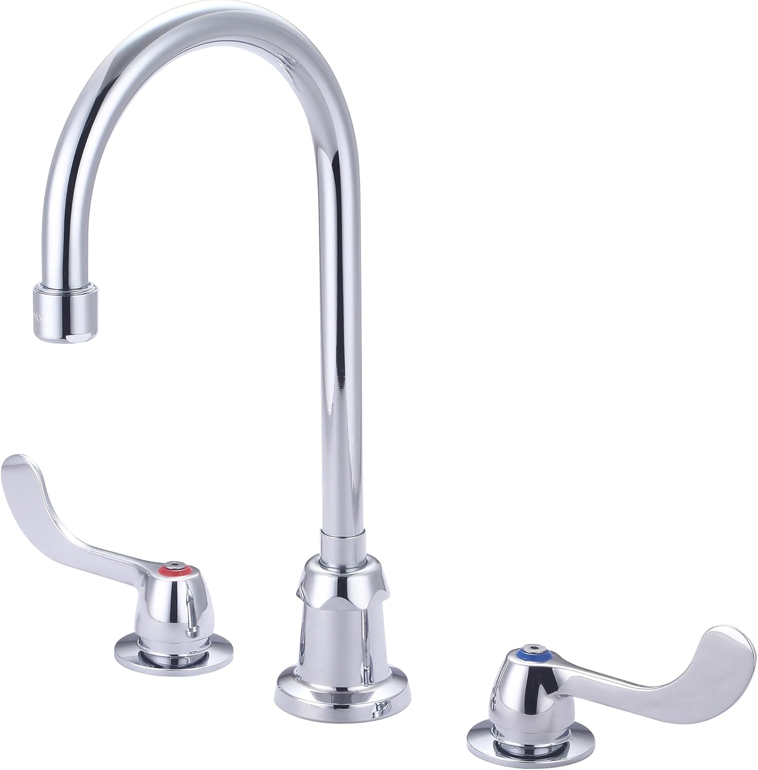 Central Brass 5-1/2" Reach Gooseneck Rigid/Swivel Spout Kitchen Faucet with 70-Degree or 120-Degree Restriction in Chrome
