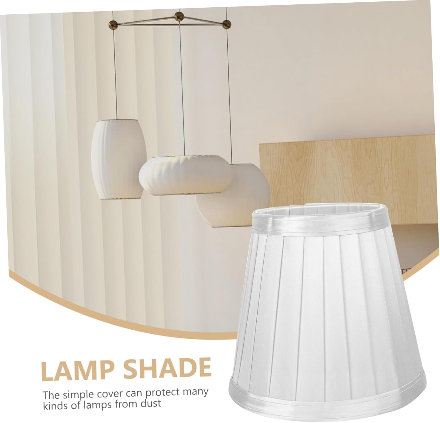 6pcs Modern Simple Lampshades Soft Cloth Light Covers for Wall Lamps Easy Installation Design for Home Decor Relaxing Atmosphere