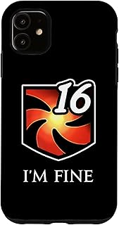 I'm fine - 脆弱性スタックス ファンタジー MMORPG スマホケース iPhone 11 用