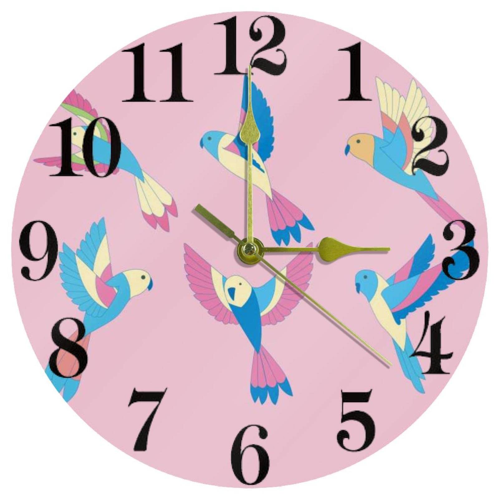 Horloge murale silencieuse rose pour apaiser le quotidien