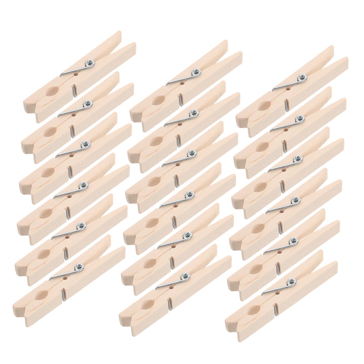 150 pezzi Mollette in Legno Resistenti per Bucato e Foto Mini Clip Antivento per Calze e Mollettine Portatili e Robuste per Asciugatura e Organizzazione Casa