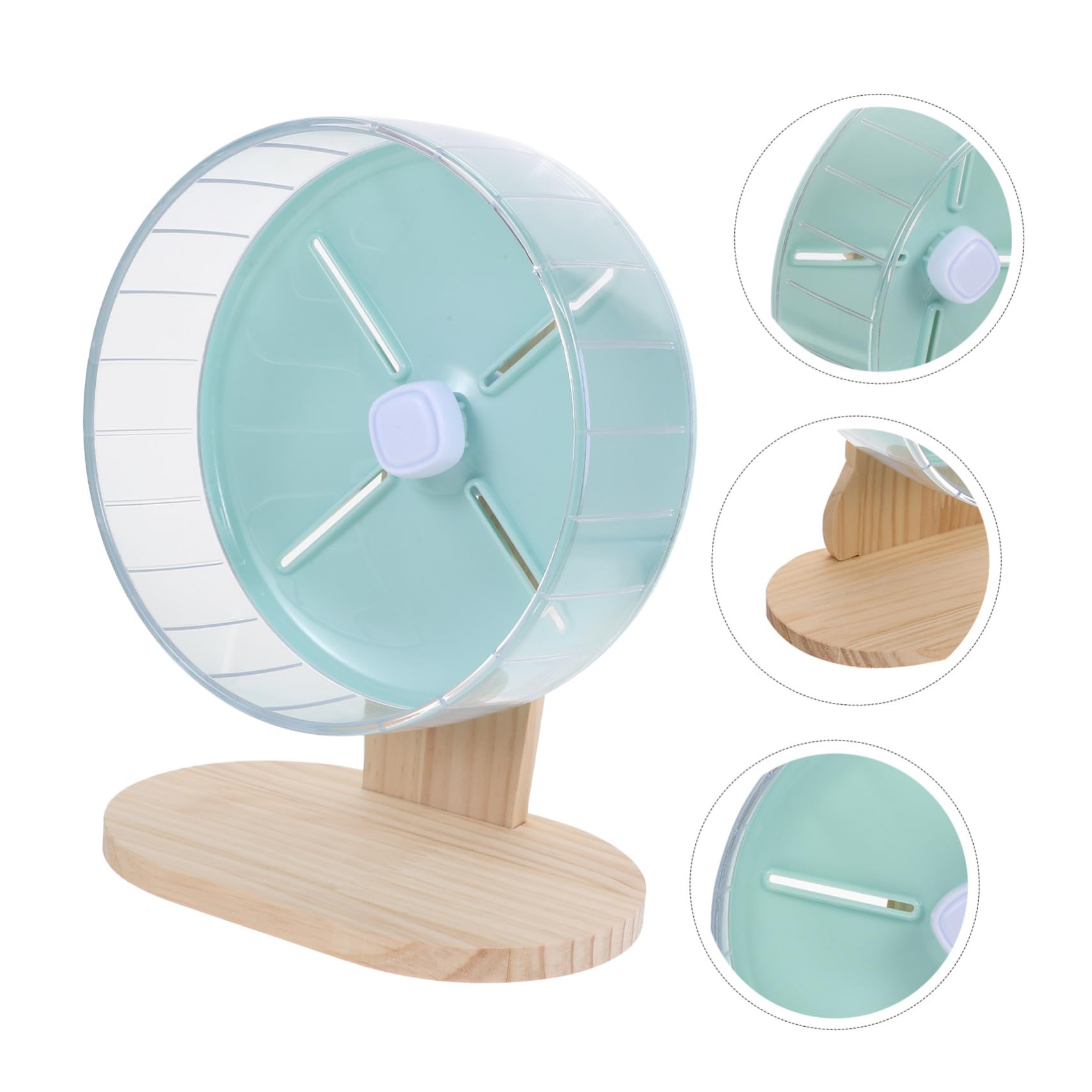 Hohopeti 1ensemble Roue De Hamster Silencieuse avec Support Accessoire pour Rongeurs Chinchillas Et Jouet pour Petits Animaux