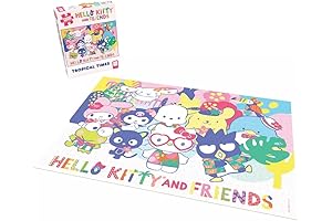Hello Kitty and Friends Tropical Times 1,000 Piece Jigsaw Puzzle: Enchanting Collectible...