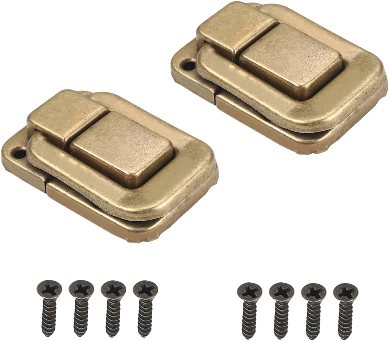 Toggle Catch Latch,Clamp,Hasp Heavy Duty,Suitcase Briefcase Wooden Case 48 x 33mm Metal Latches Lock 2pcs