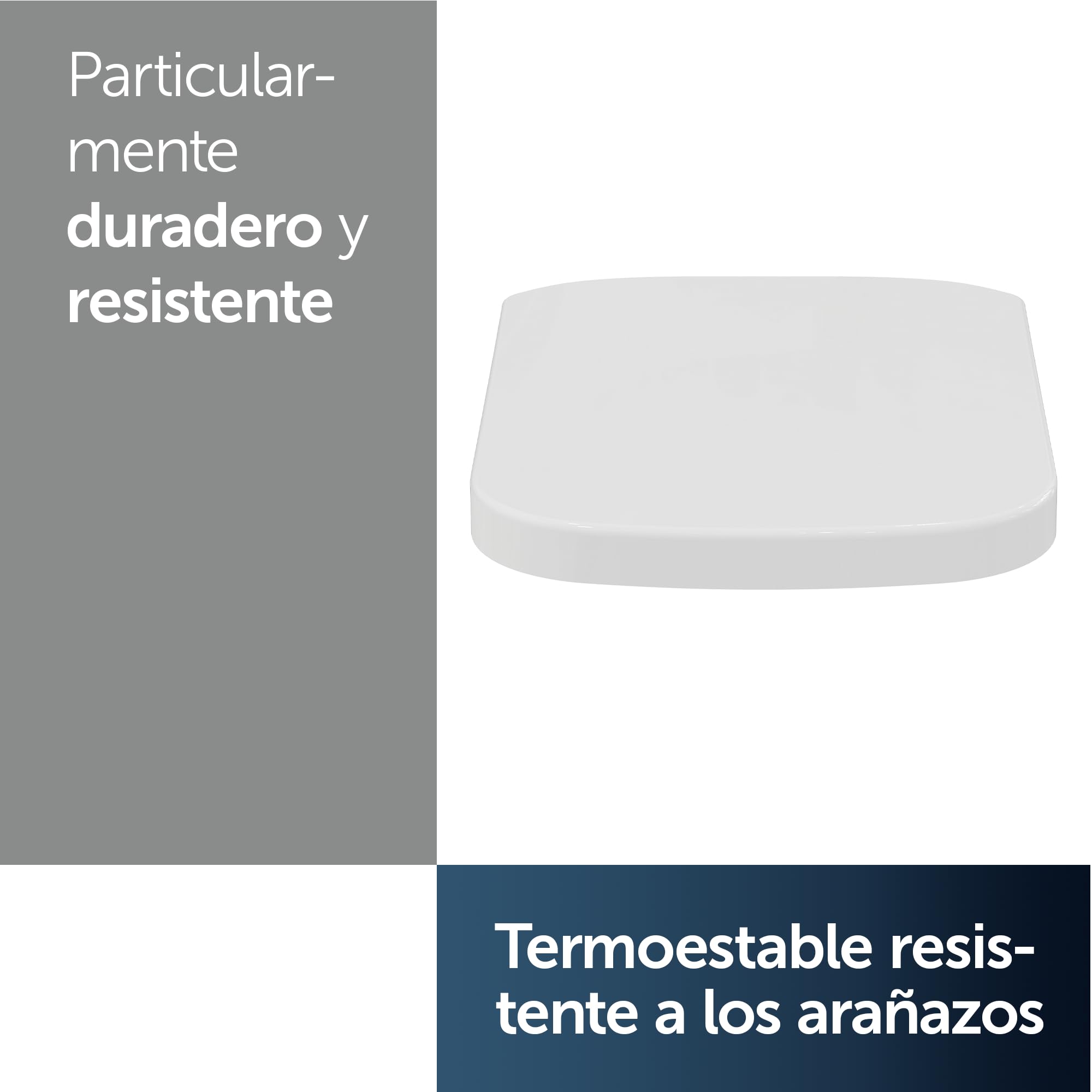 Ideal Standard Mia asiento de WC envolvente, angular – Blanco (Alpin) | Asiento de inodoro con cierre de tapa automático (SoftClose), J469701