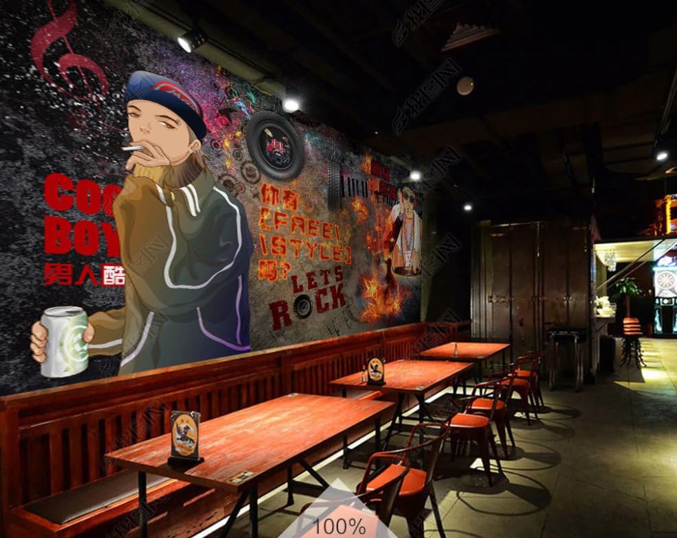 Papier peint intissé graffiti poster geant mural salon 150x105cm - 2
