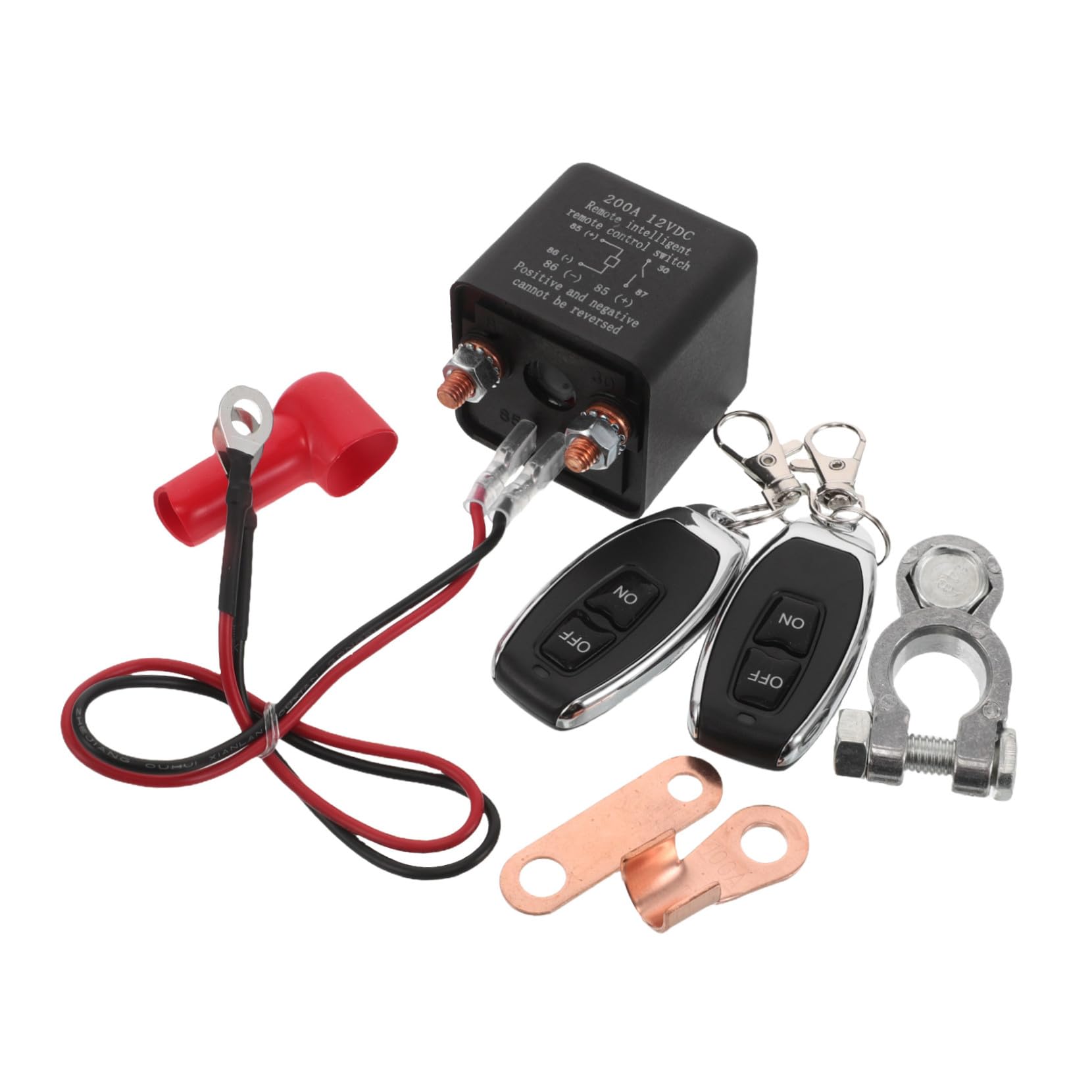 HEMOTON Interruttore di Protezione 12v200a per Batteria Auto Telecomando e Protezione Sovraccarico per Veicoli Rv e Automobili