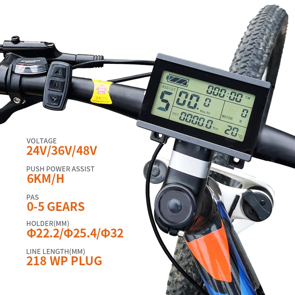 Ebike LCD Display Meter KT-LCD3 24V 36V 48V 52V Electric Bike