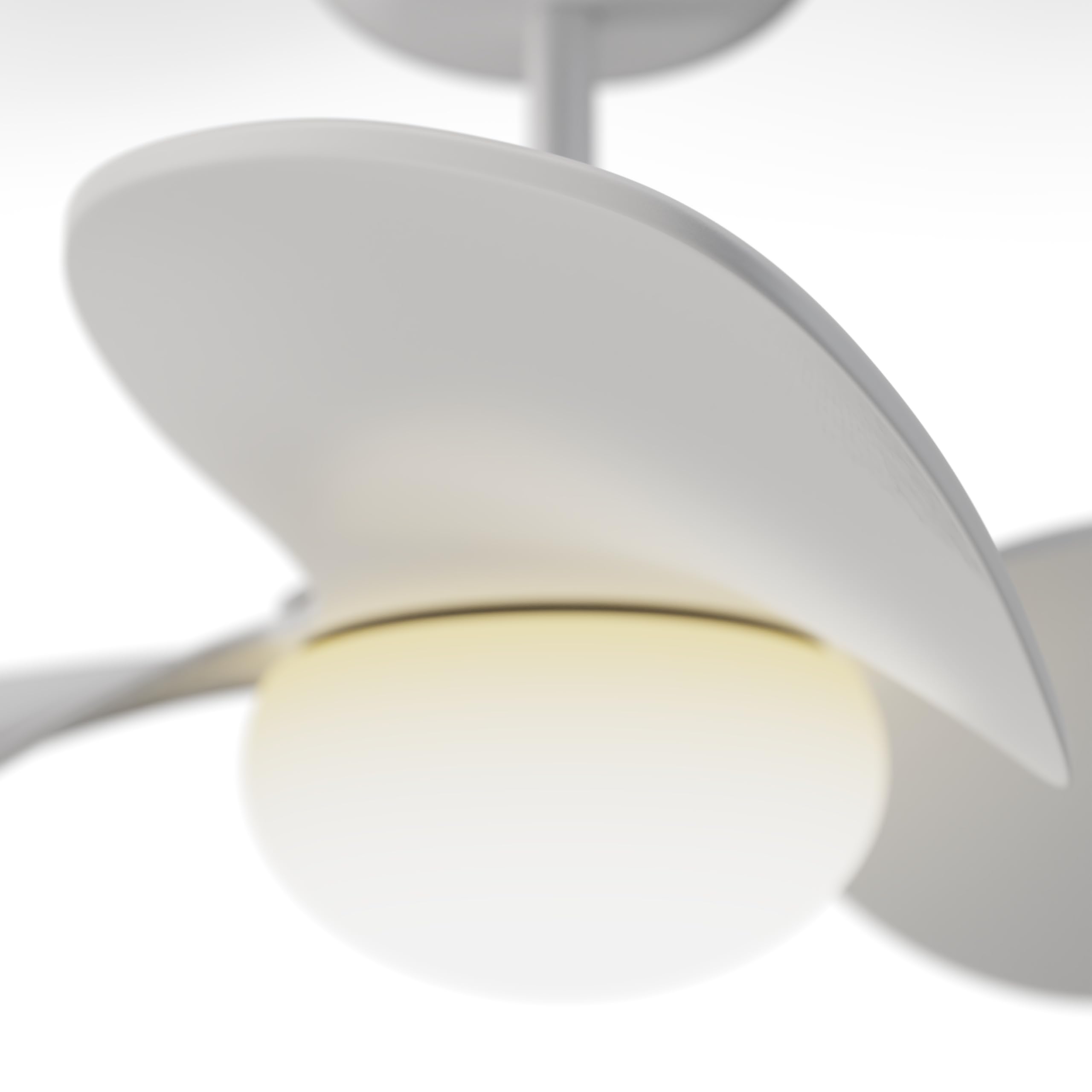 Sulion - Ventilatore da soffitto con luce silenziosa e leggera, potente motore DC, 6 velocità, timer, estate/inverno, luce LED dimmerabile CCT, installazione rapida