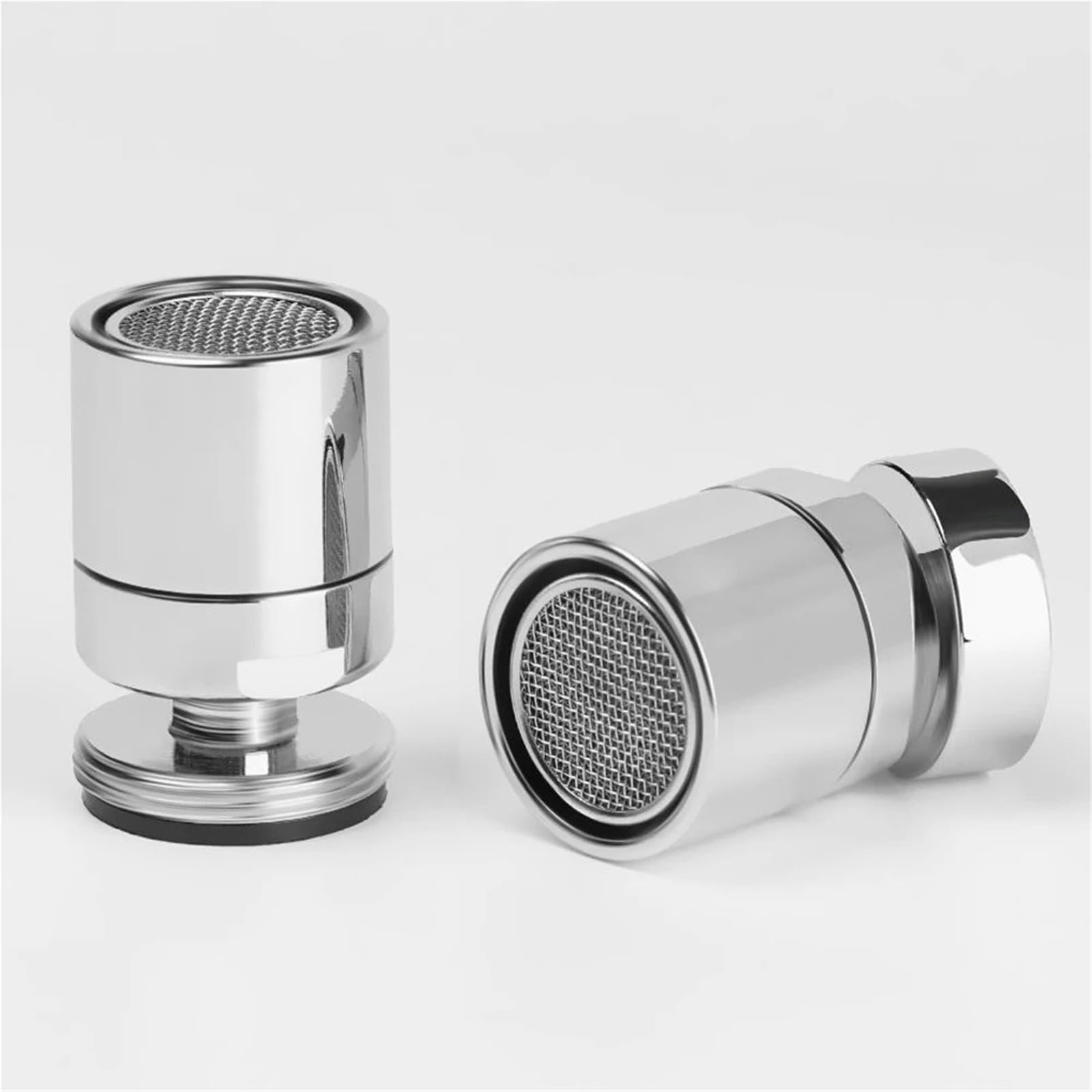 CMBSSTFC Rubinetto Girevole in Ottone a 360 Gradi, aeratore, Rubinetto di Risparmio per gorgogliatore d'Acqua, per Bagno, Cucina, Bidet, Filtro a Rete, Accessori (24 mm Maschio)