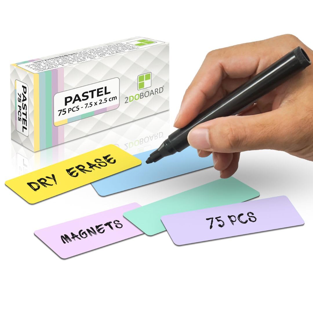 36 stuks beschrijfbare magneten 11 x 4 cm, magneetstrip beschrijfbaar incl. whiteboard-marker, magneetborden om te beschrijven voor whiteboard, koelkast en bord 36 stuks beschrijfbare magneten 11 x 4 cm, magneetstrip beschrijfbaar incl. whiteboard-marker, magneetborden om te beschrijven voor whiteboard, koelkast en bord