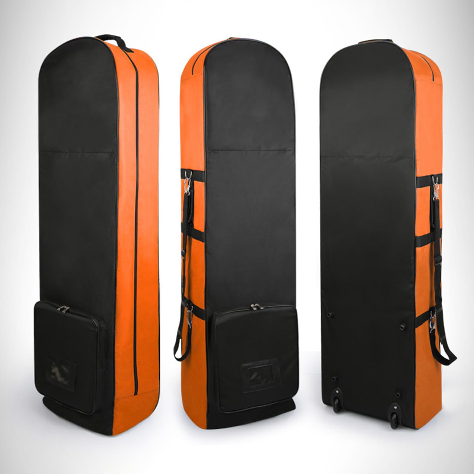 Reise -Golf -Tasche - Klappbare Golfreiseabdeckung mit Rädern | Leichtes Soft Case | Tragen Sie resistentes Golfgepäck für Flughafentransit, Schutzausrüstungsträger für Männer Frauen Golfer