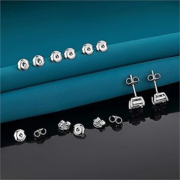 Locking Earring Backs for Studs 100 Pcs Earring Backs, for Stud Earrings,Hypoallergenic Secure Backings for Locking