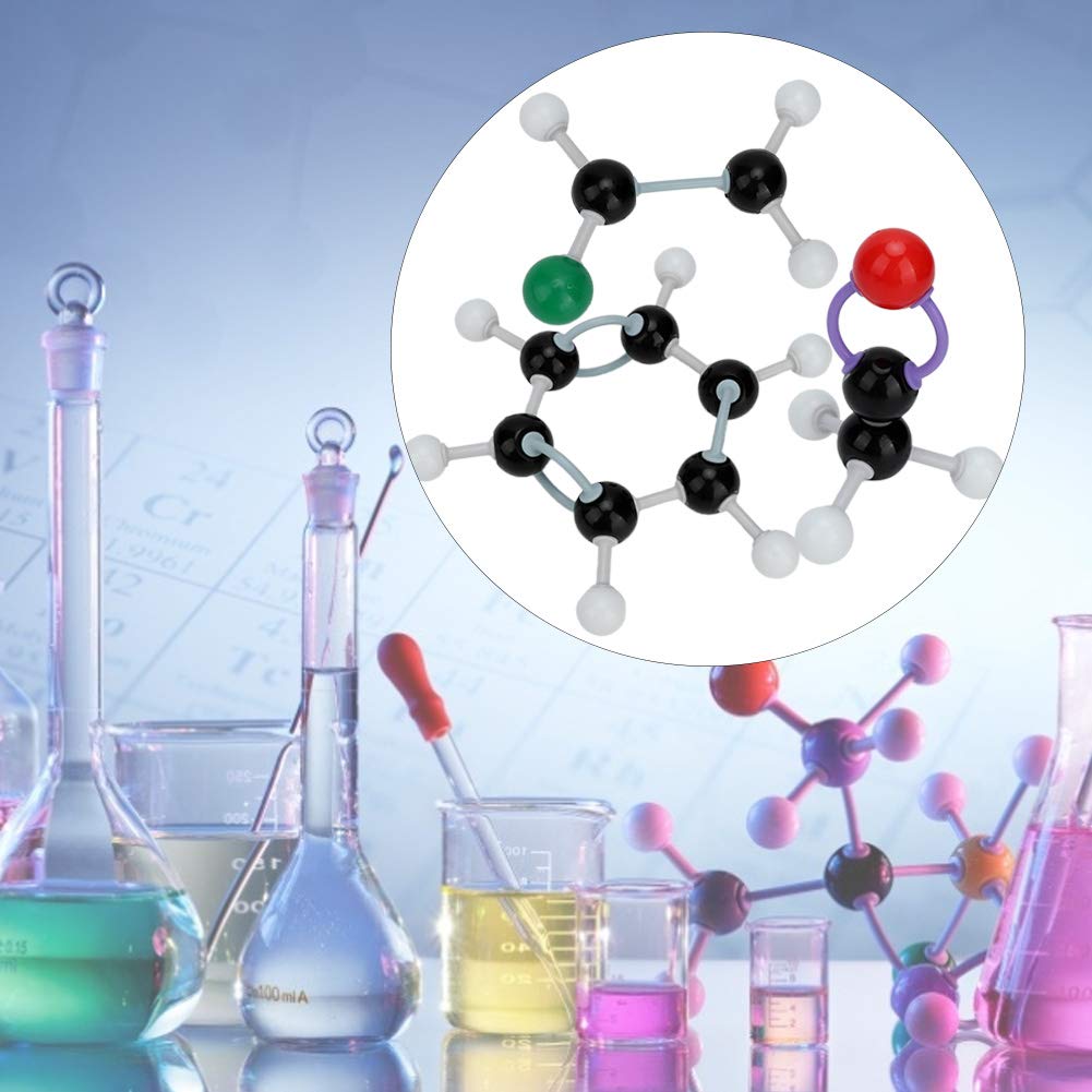 Wakects Modello Molecolare, Kit di Struttura per Biochimica Inorganica Organica Molecolare da 267 Pezzi, per Lezioni di Chimica degli Studenti degli Insegnanti