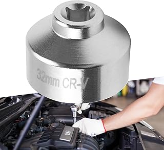 Universal 1.2-Inch Socket Oil Filter Removal Wrench for Cars, Trucks, and Vans