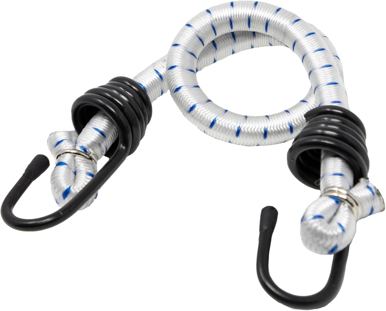 Kotap VBC-18WHT Heavy Duty Durable Multi-Use Bungee Cords with Hooks, 18-Inch, White (10-Pack)
