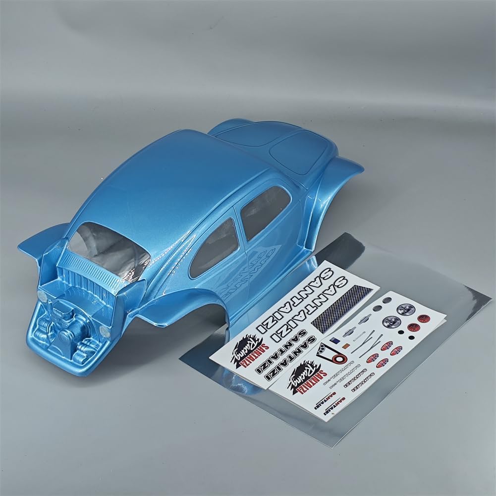 SANTAIZI 313mm Wheelbase RC Body PC Shell Width 200mm for MT and Crawler Car (Light Blue)