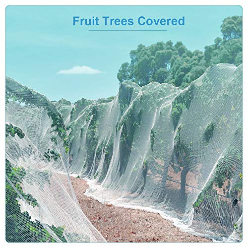 Garden White Mosquito Bug Netting - 10Ft X 50Ft Insect Plant Cover Garden Netting Made Of Nylon Protect Your Plant Vegetables #TOP4