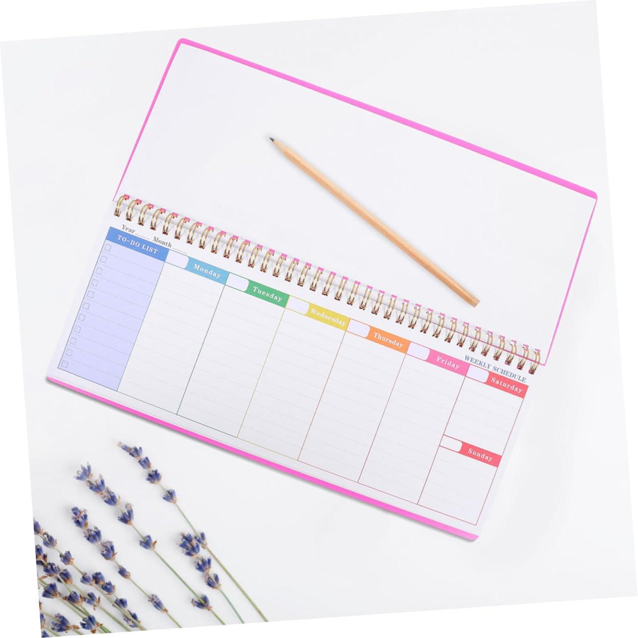 Planner Settimanale da Tavolo senza Data 2 Pezzi, Carta