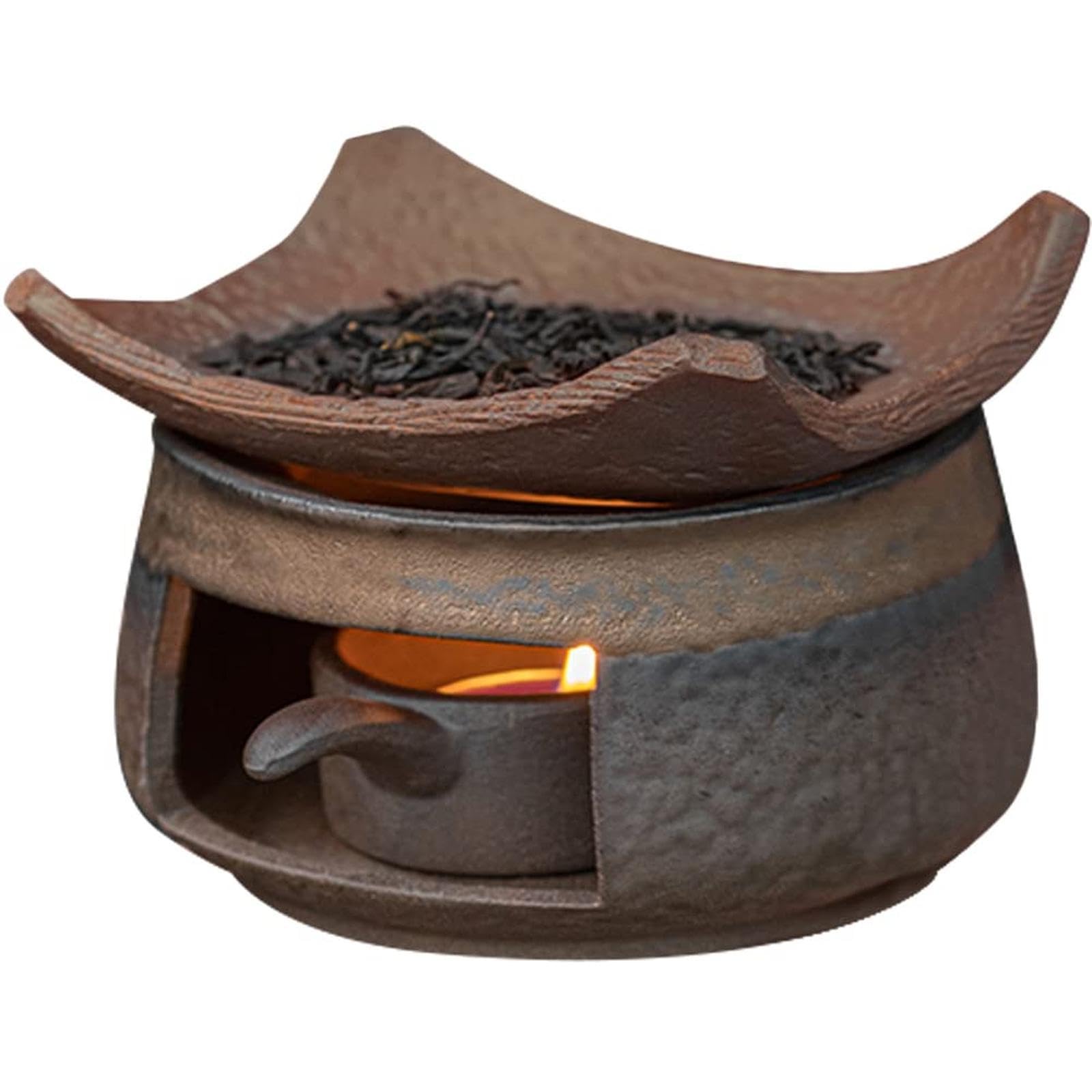 茶香炉 and 一輪挿し Amazon.co.jp: 茶香炉 陶器 セラミック アロマ炉