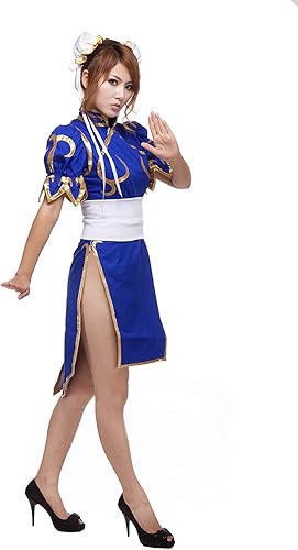 Cosplay Life Disfraz de cosplay de Chun-Li - Disfraz de anime Street Fighter para mujer