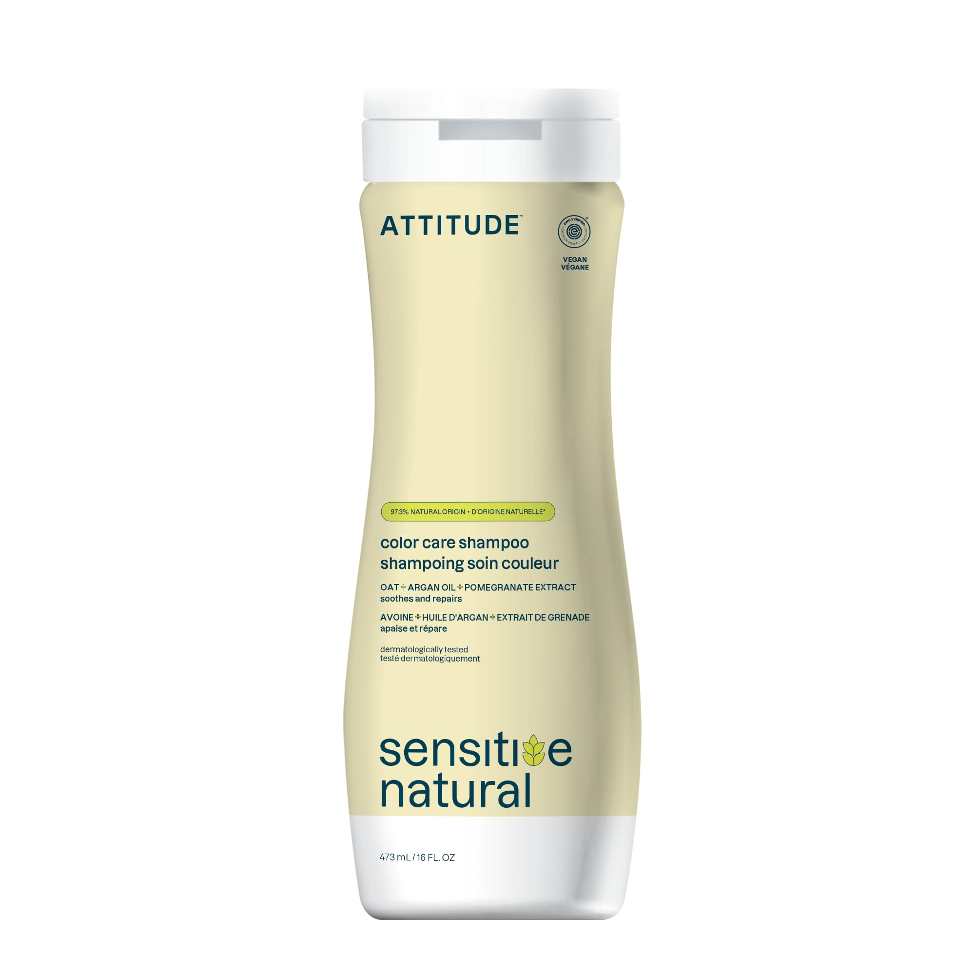 ATTITUDE Nat Shampoo- Repair & Colour Prot Argan Oil, 473 ml