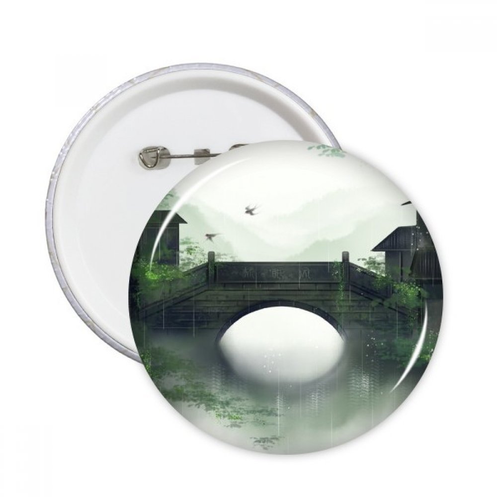 Saison du Sud pins ronde aquarelle pour personnaliser vos vêtements et sacs au quotidien - 3