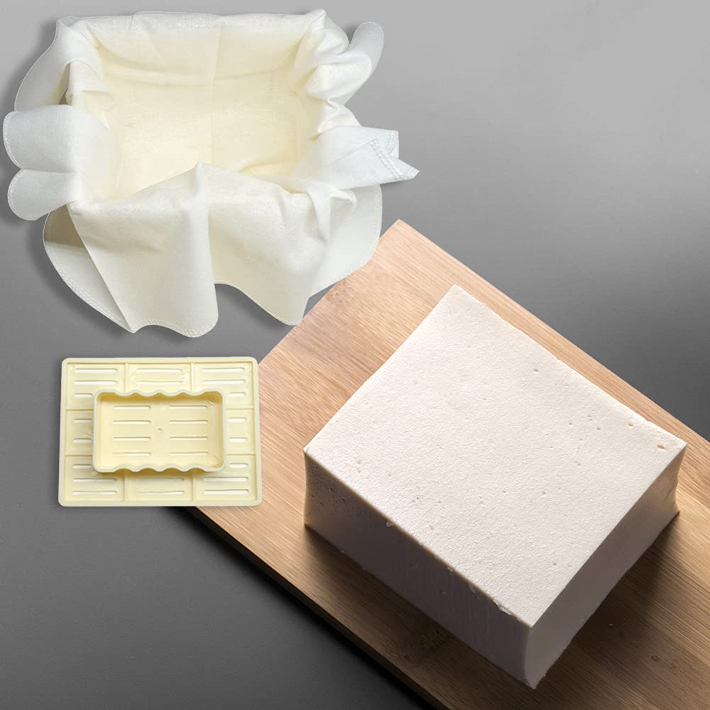 Moule à Tofu JAWSEU - Presse à Tofu DIY En Plastique - Avec Tissu Fromage - Pour Cuisine Maison