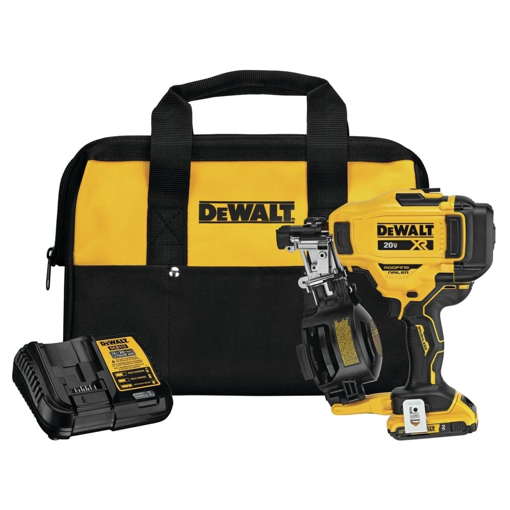 Dewalt Cordless Battery Powered Nailer - For Coil Nail (Renewed)