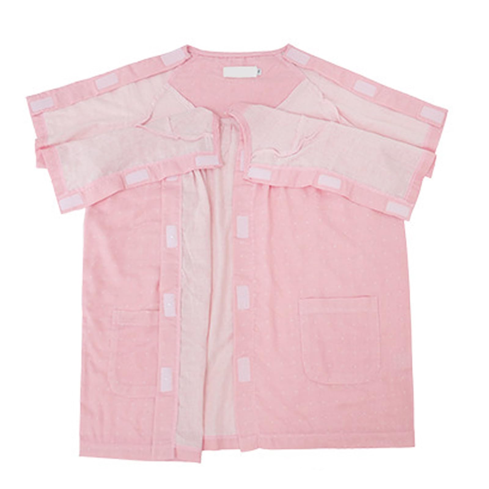Ropa para el cuidado del paciente, Tear Away Medical Patient Clothes Pink Multiple Sizes(Roze,Medium)