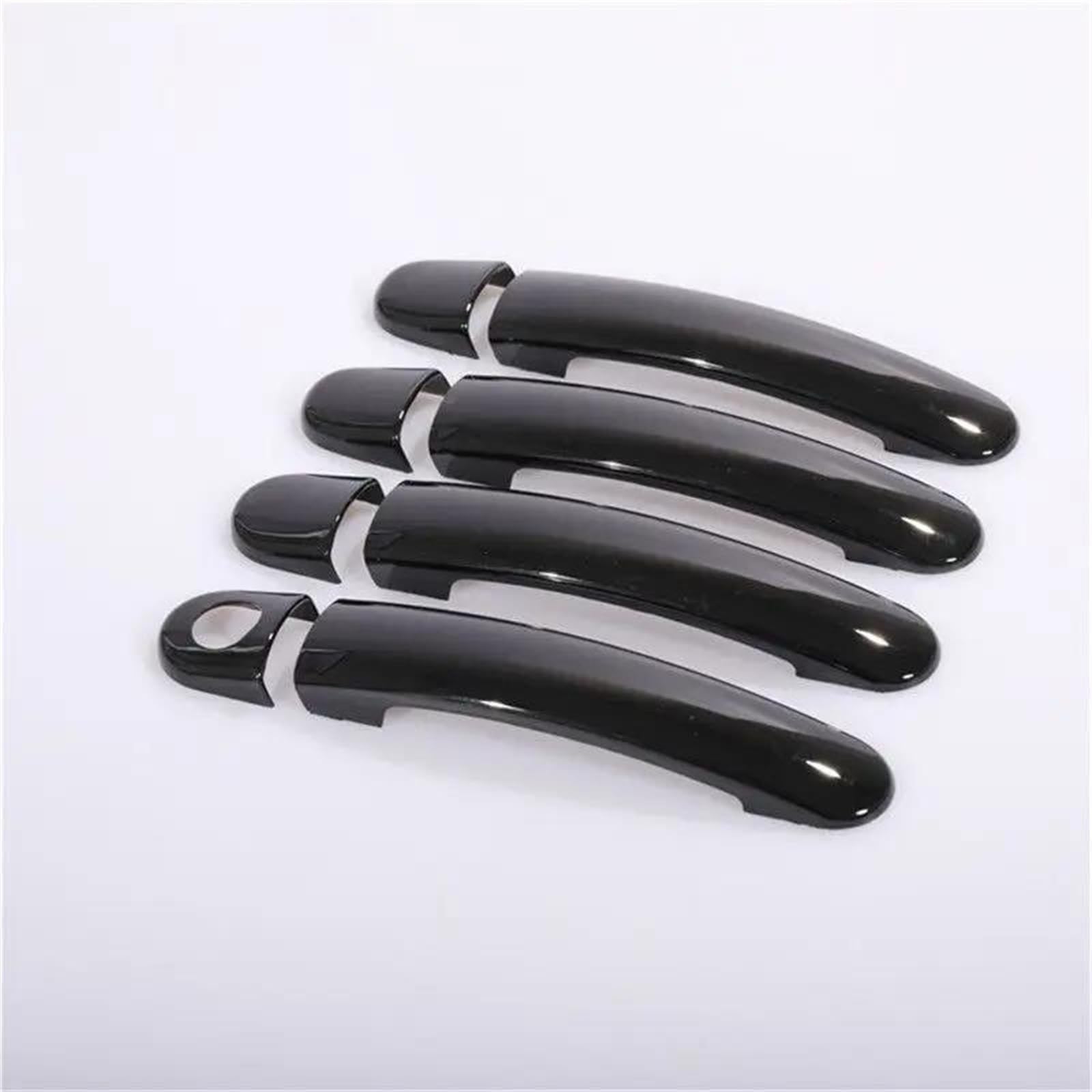 Kjhopy A Gloss Black Chrome Car Door Handle Covers For Golf 4 Mk4 For Rabbit 4 1J 1997-2006 Ccessories Styling Stickers Exterior Door Handle(A)