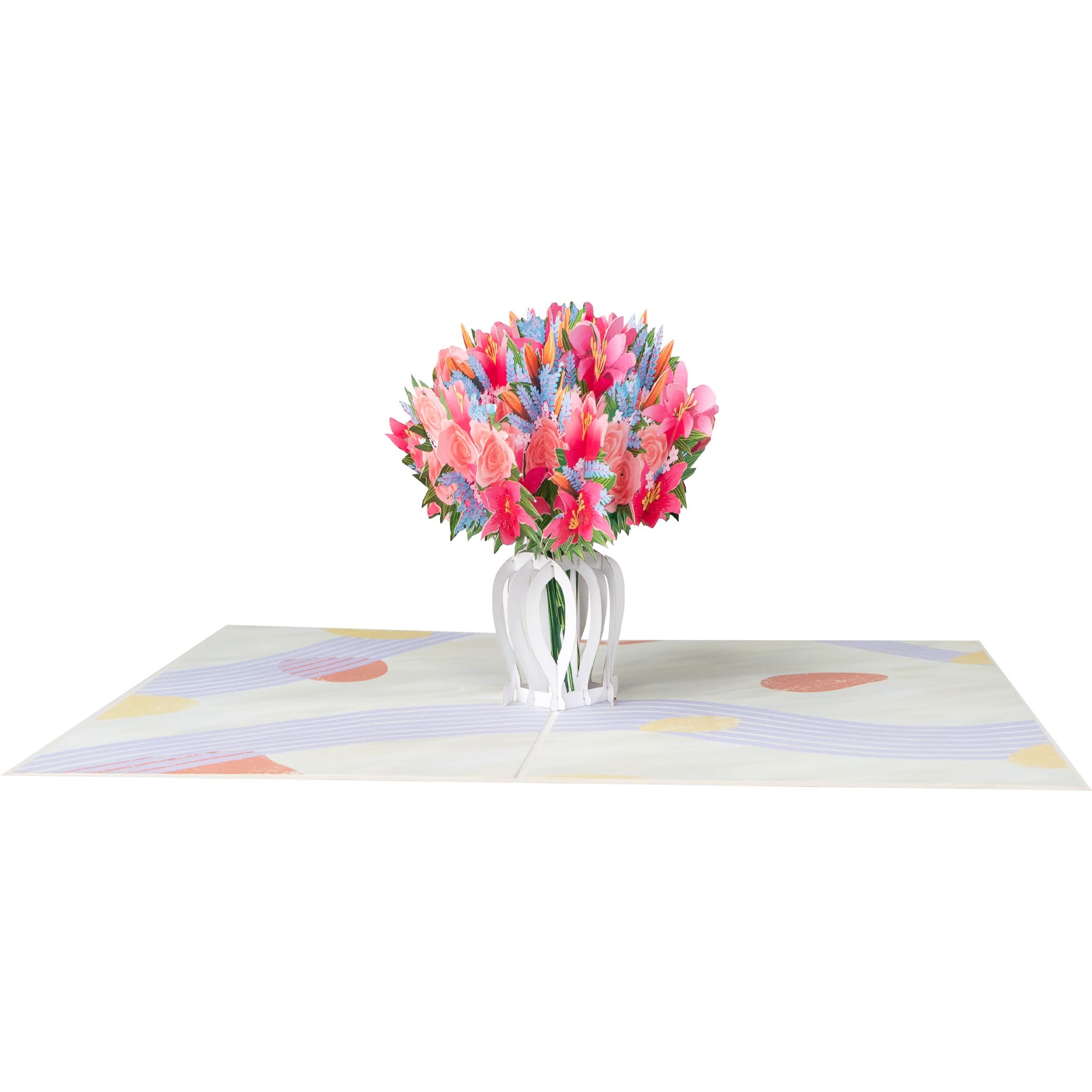 3D Flower Pop-Up Card, Handmade from Premium Metallic Paper, Perfect for Birthdays Congratulations, Good Luck, Thank You - Image 3