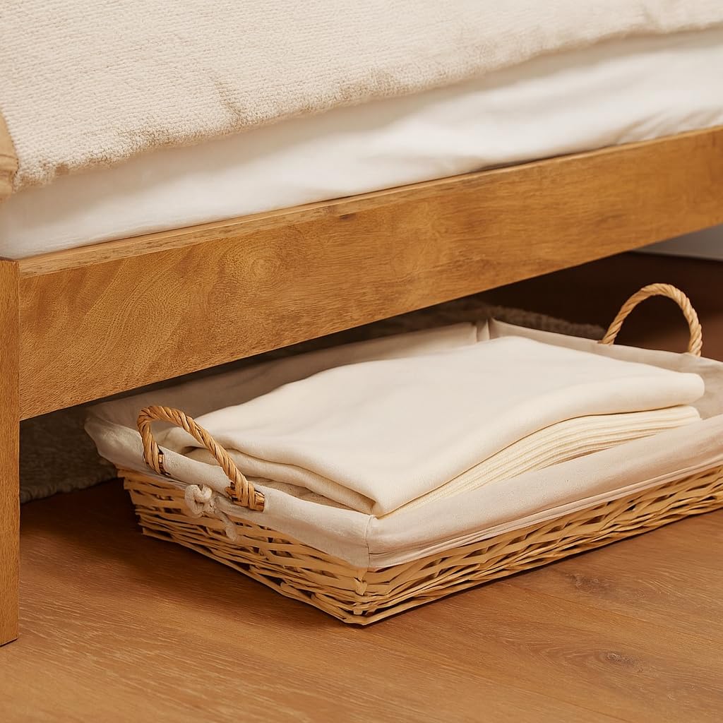 Bandeja Planchar Mimbre Rectangular 70x50 cm Resistente Almacenamiento Hogar