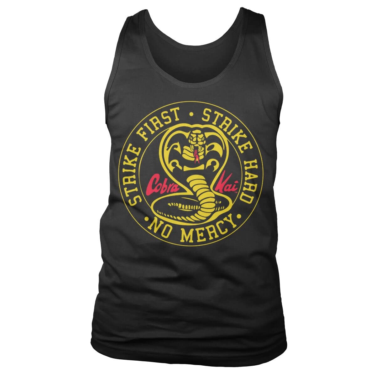 Cobra KaiOfficially Licensed Round Patch Tank Top Vest Vest (Black)