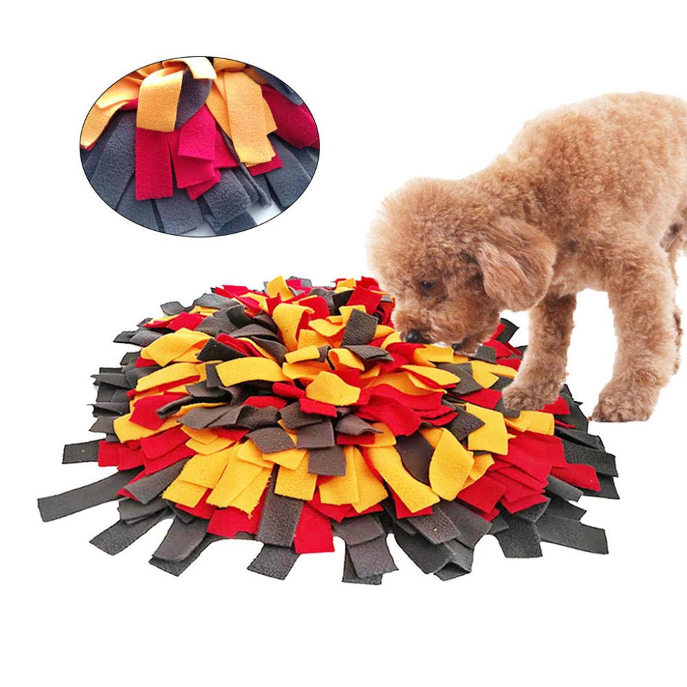 Trainingspads Für Hunde Gelb Welpe Schnupftabak Matte Haustier Puzzle Spielzeug Schnüffeln Nase Trainingspad Waschbar Komfortable Haustier Hund Trainingsmatte 1St. M.